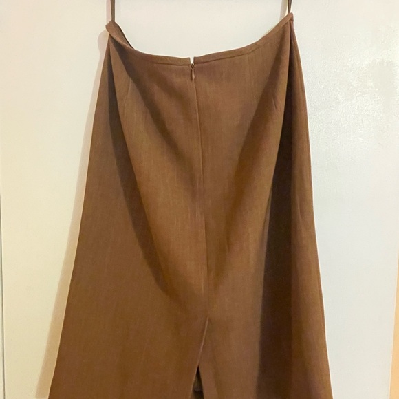 Travis Ayer’s Size 14 Brown Two-Piece Skirt Suit Set - Picture 6 of 8